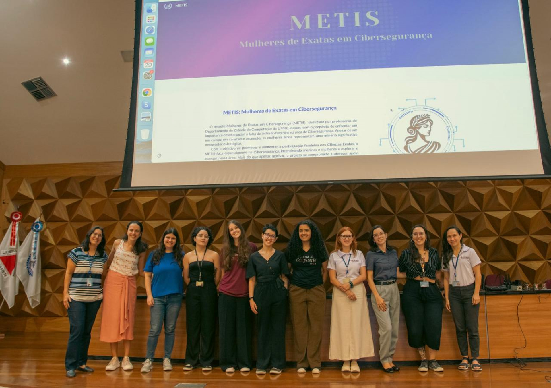 Aluna do projeto METIS, que incentiva a inserção de mulheres no mercado da cibersegurança - Divulgação