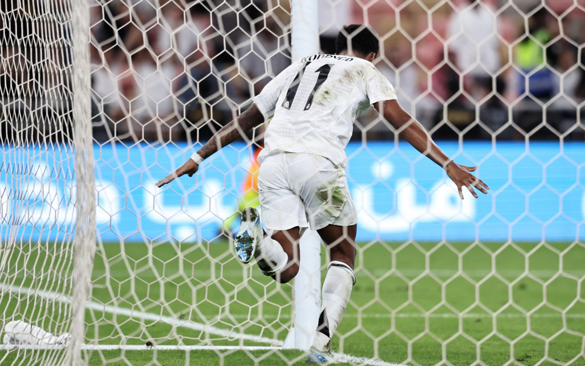 Rodrygo fez o terceiro gol da vitória do Real Madrid sobre o Mallorca