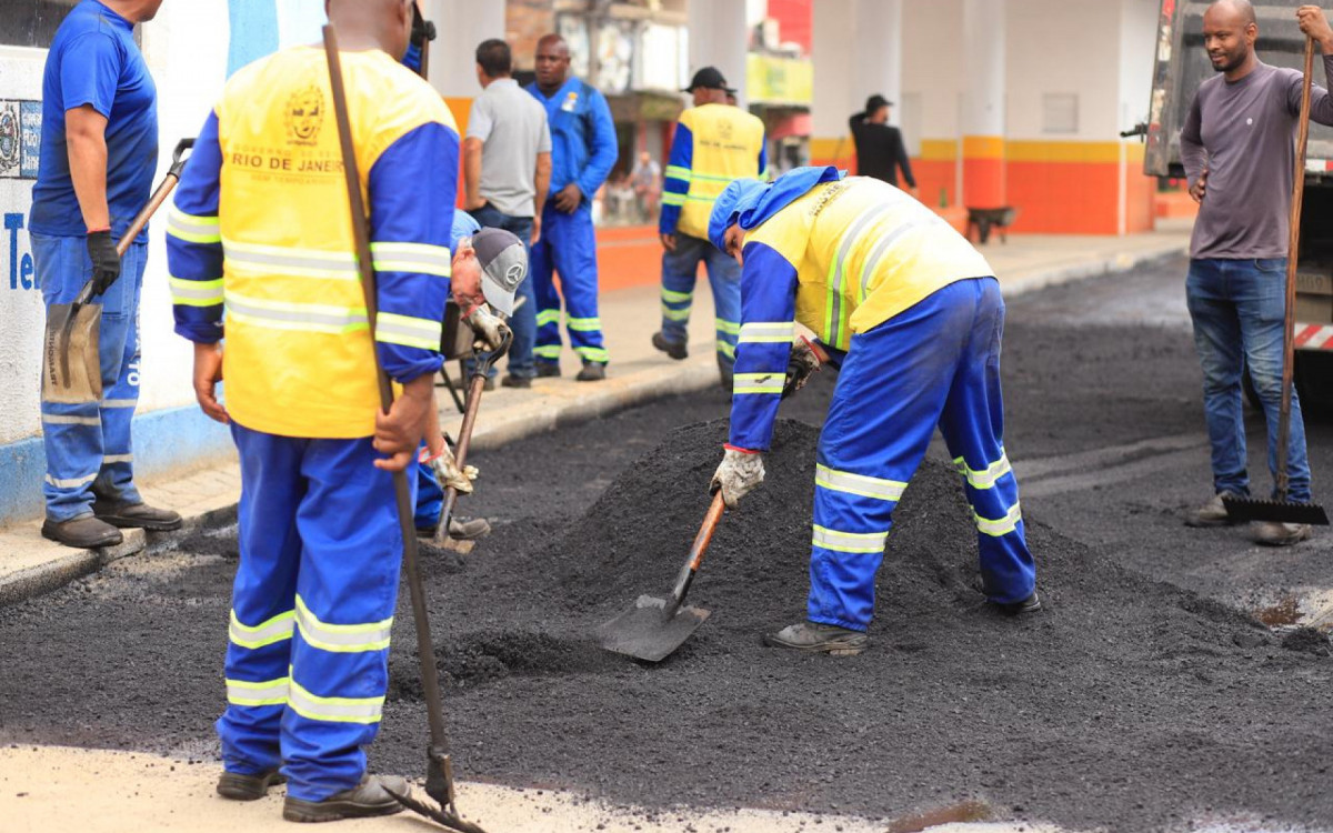 O recapeamento da Rodoviária de Nova Aurora facilitará a circulação de ônibus no local