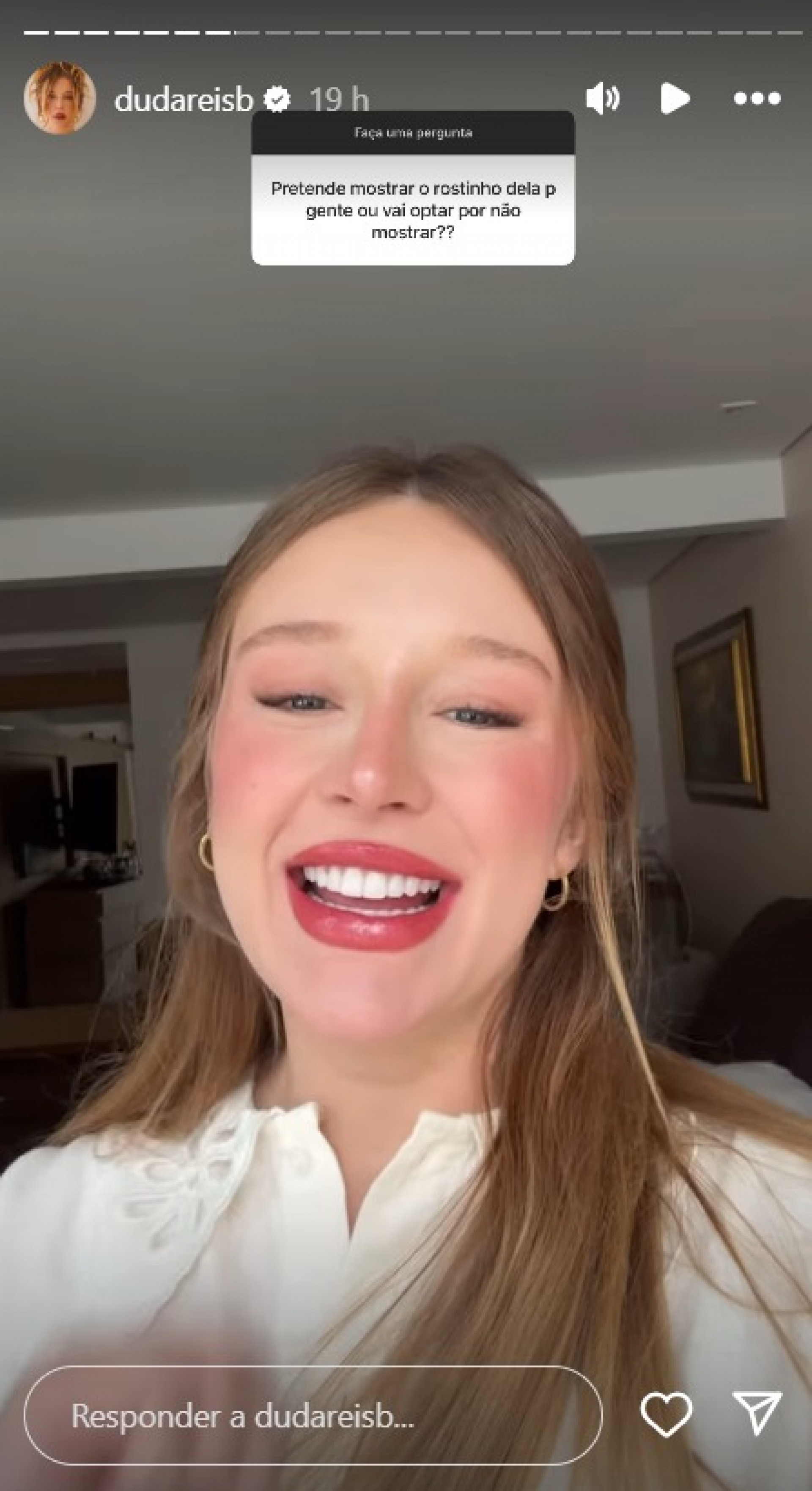 Duda Reis afirma que vai mostrar o rosto da filha em breve - Reprodução Instagram