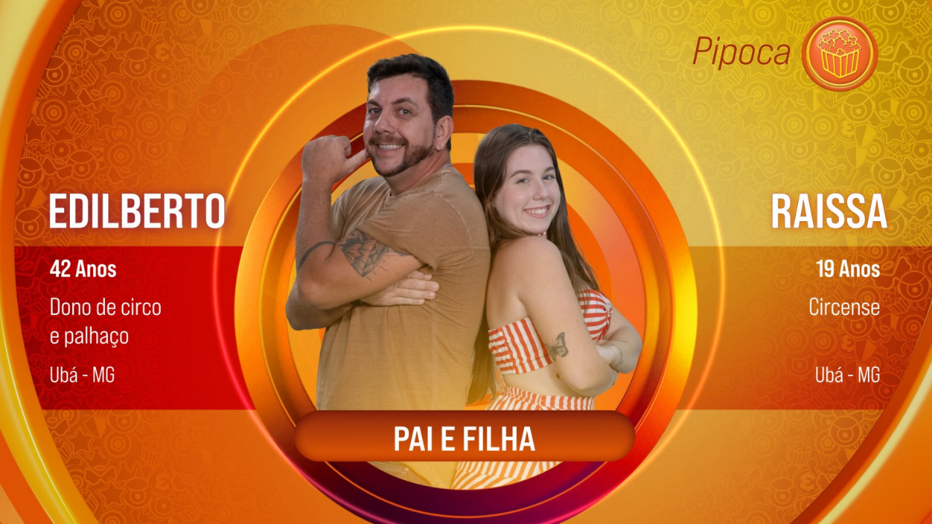 Edilberto e Raissa estão no 'BBB 25' - Divulgação/Globo