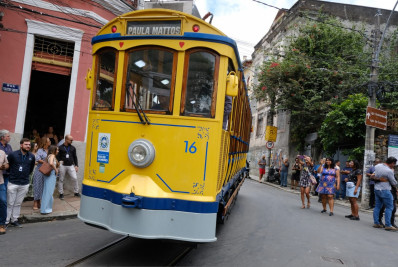 Ramal Paula Mattos do bonde de Santa Teresa é reinaugurado, após 13 anos inoperante
