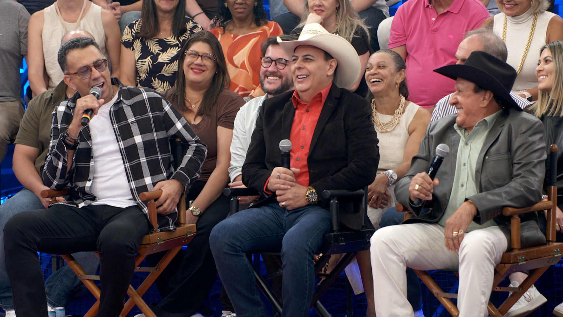 Trio Parada Dura no 'Altas Horas' - Globo/ Divulgação