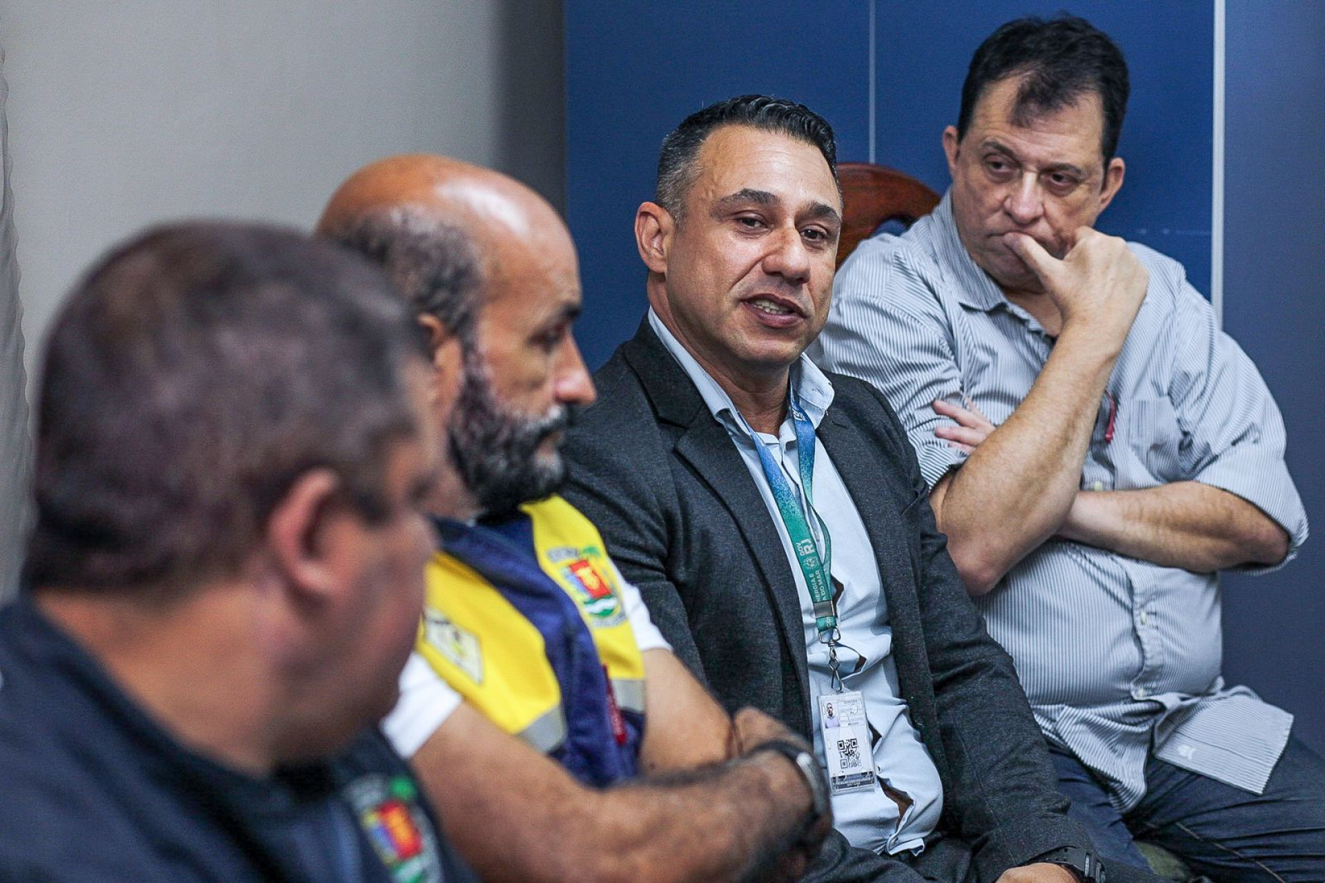 Alexandre Silveira (terceiro da esq pra dir) reforçou a importância logística do GRAC - Rafael Barreto