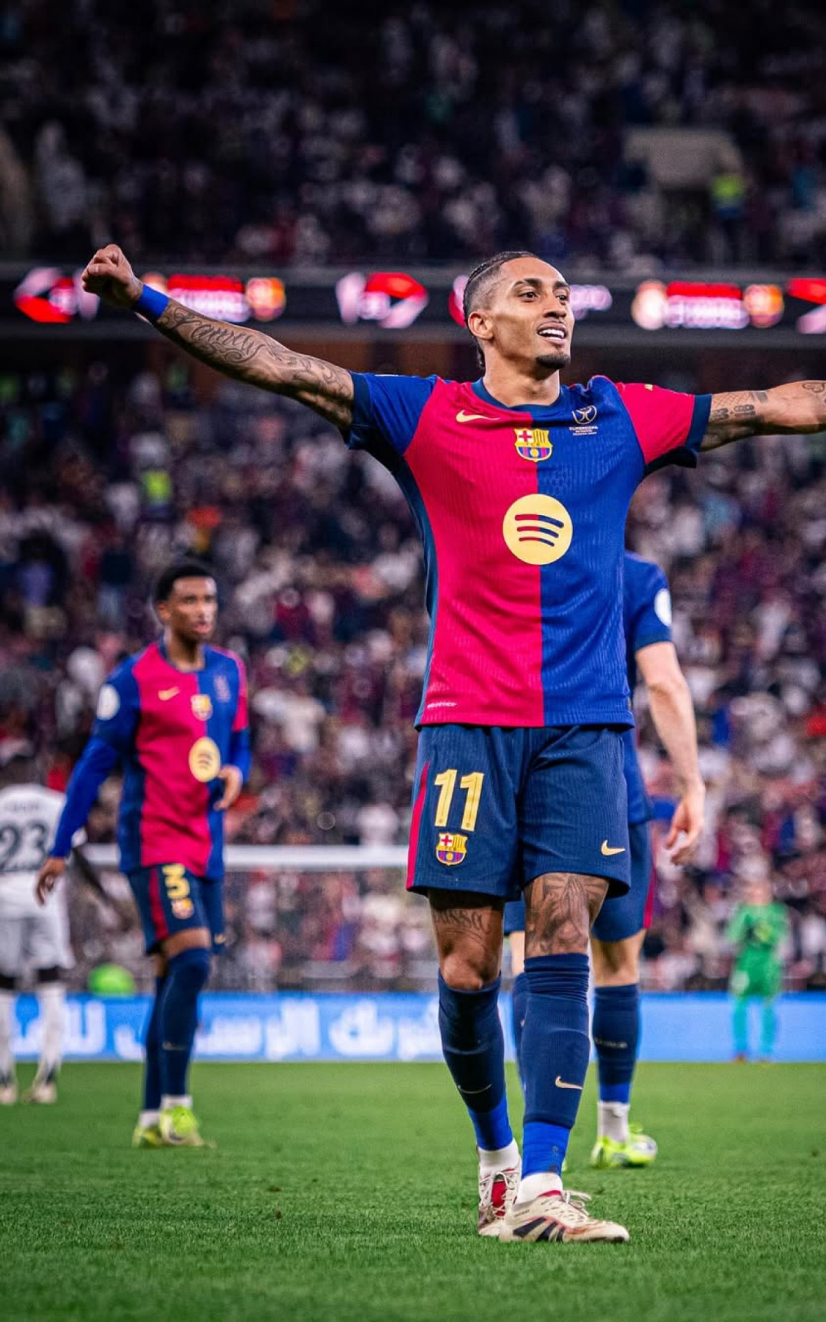 Raphinha marcou dois gols na goleada do Barcelona sobre o Real Madrid - Divulgação / Barcelona