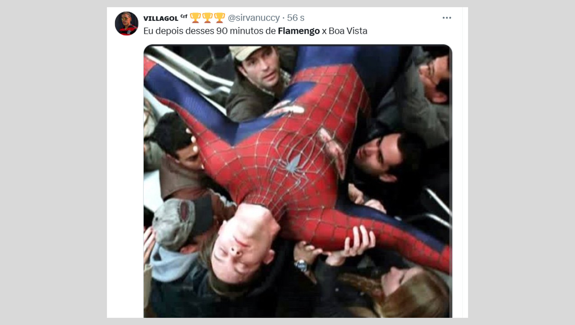 Derrota do Flamengo para o Boavista rendeu memes e piadas na web - Reprodução de redes sociais