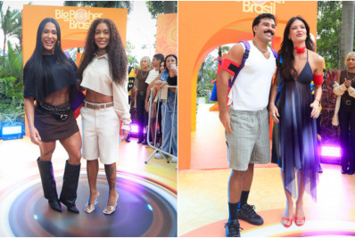 Gracyanne Barbosa e irmã, Daniele e Diego Hypólito e mais brothers seguem para a casa do BBB 25