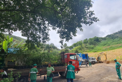 Prefeitura inicia plantio de mudas para criação do cinturão verde no Aterro Sanitário de Pedro do Rio