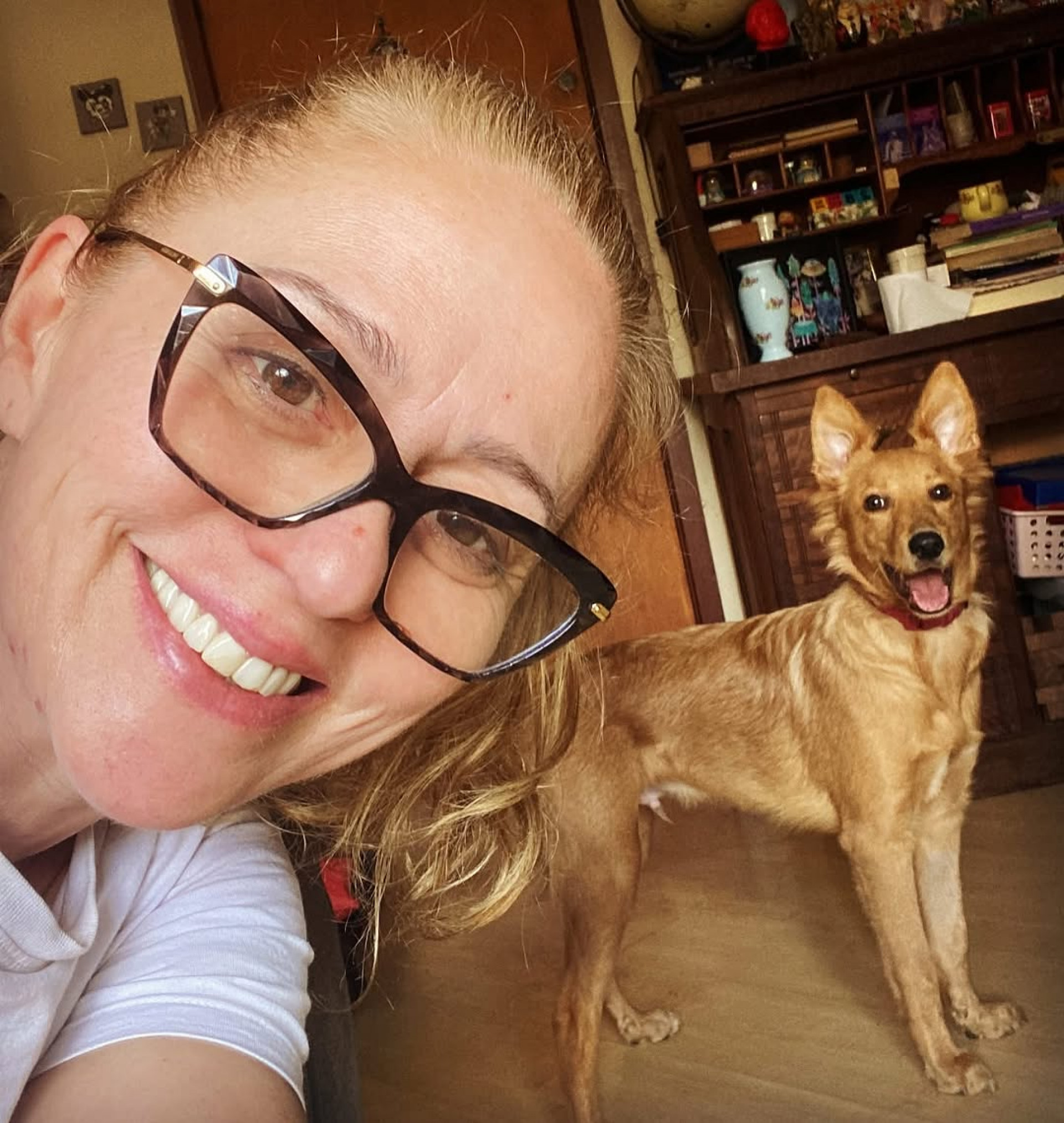 Guta Strasser e seu cachorro Bento - Reprodução do Instagram