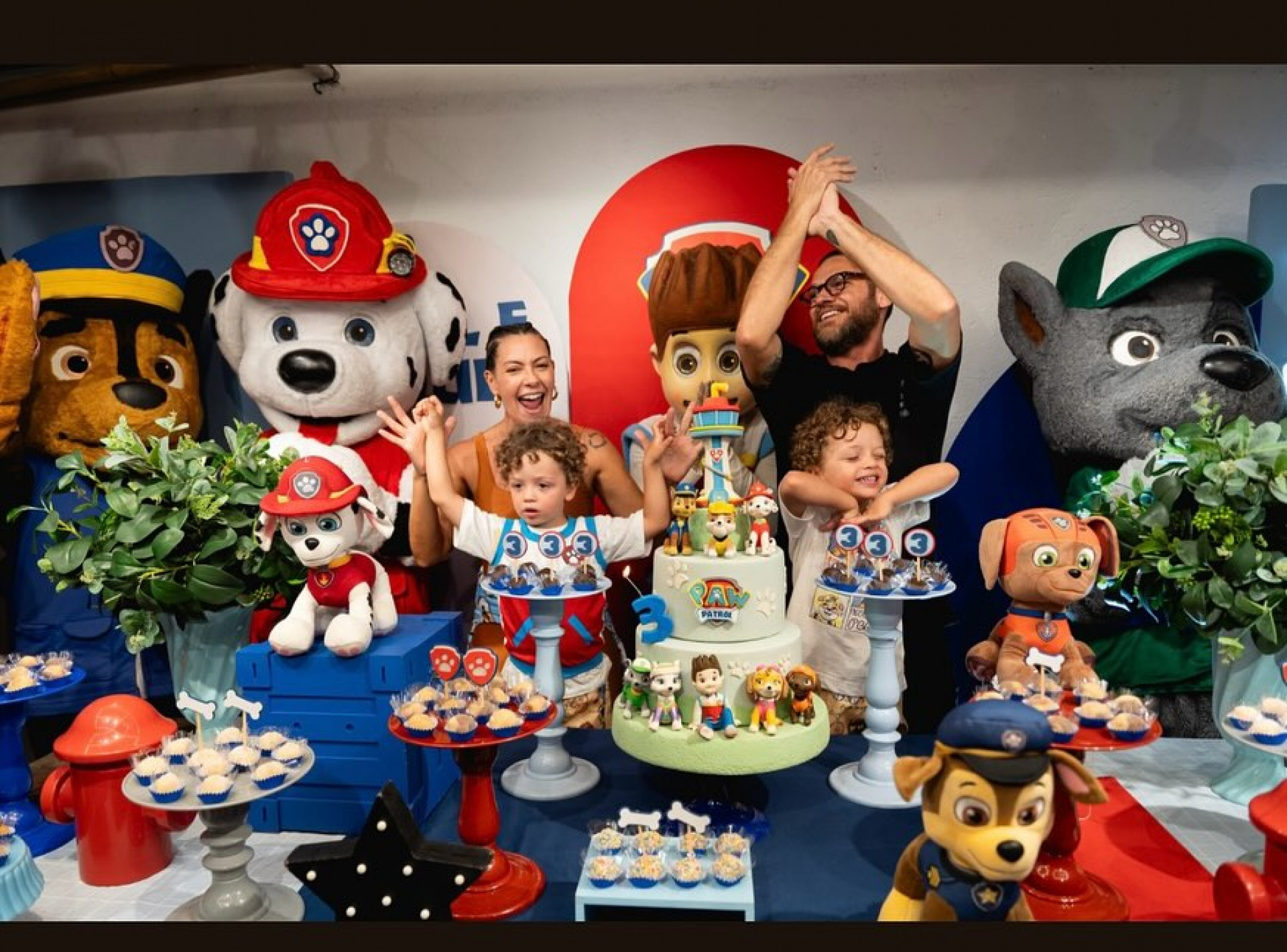 Fabiula Nascimento e Emilio Dantas comemoram o aniversário dos filhos - Reprodução/Instagram