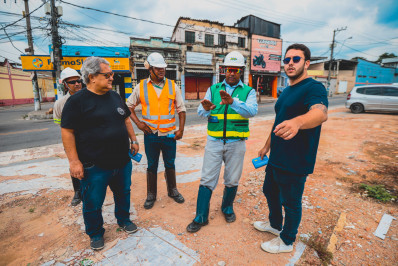 Meriti: obras de construção do viaduto em Tomazinho seguem avançando