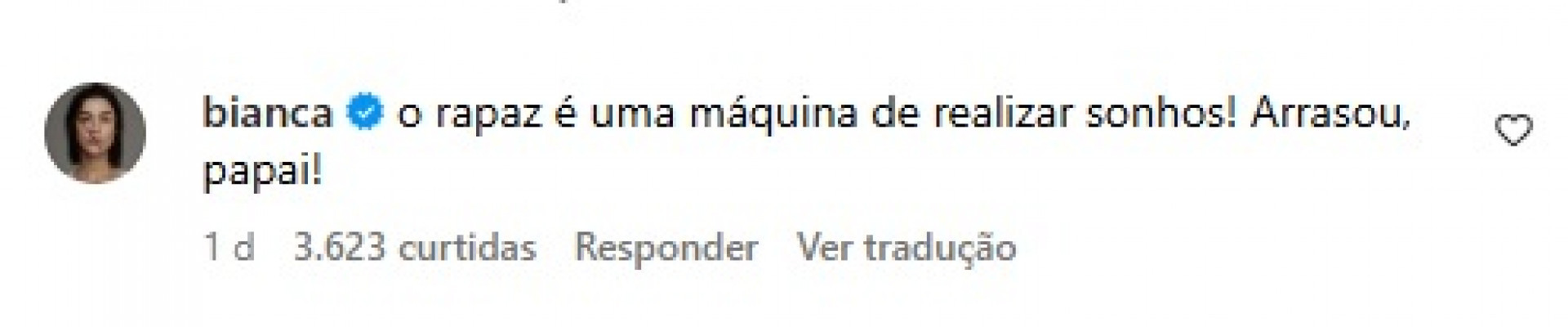 Bianca Andrade elogiou o ex-namorado por estreia na TV Globo - Reprodução/Instagram