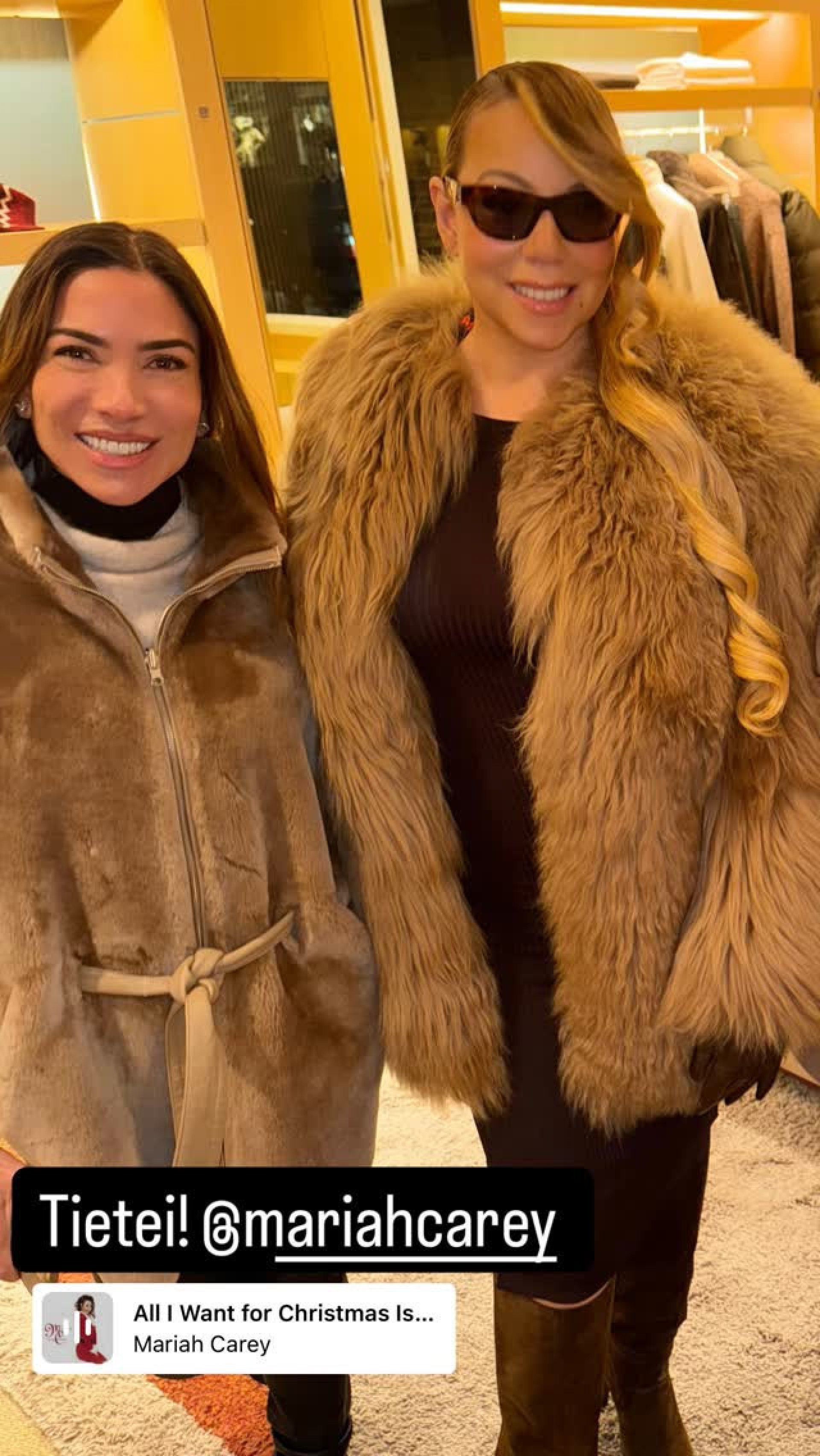 Patrícia Abravanel encontra Mariah Carey e vive momento de fã - Reprodução / Instagram