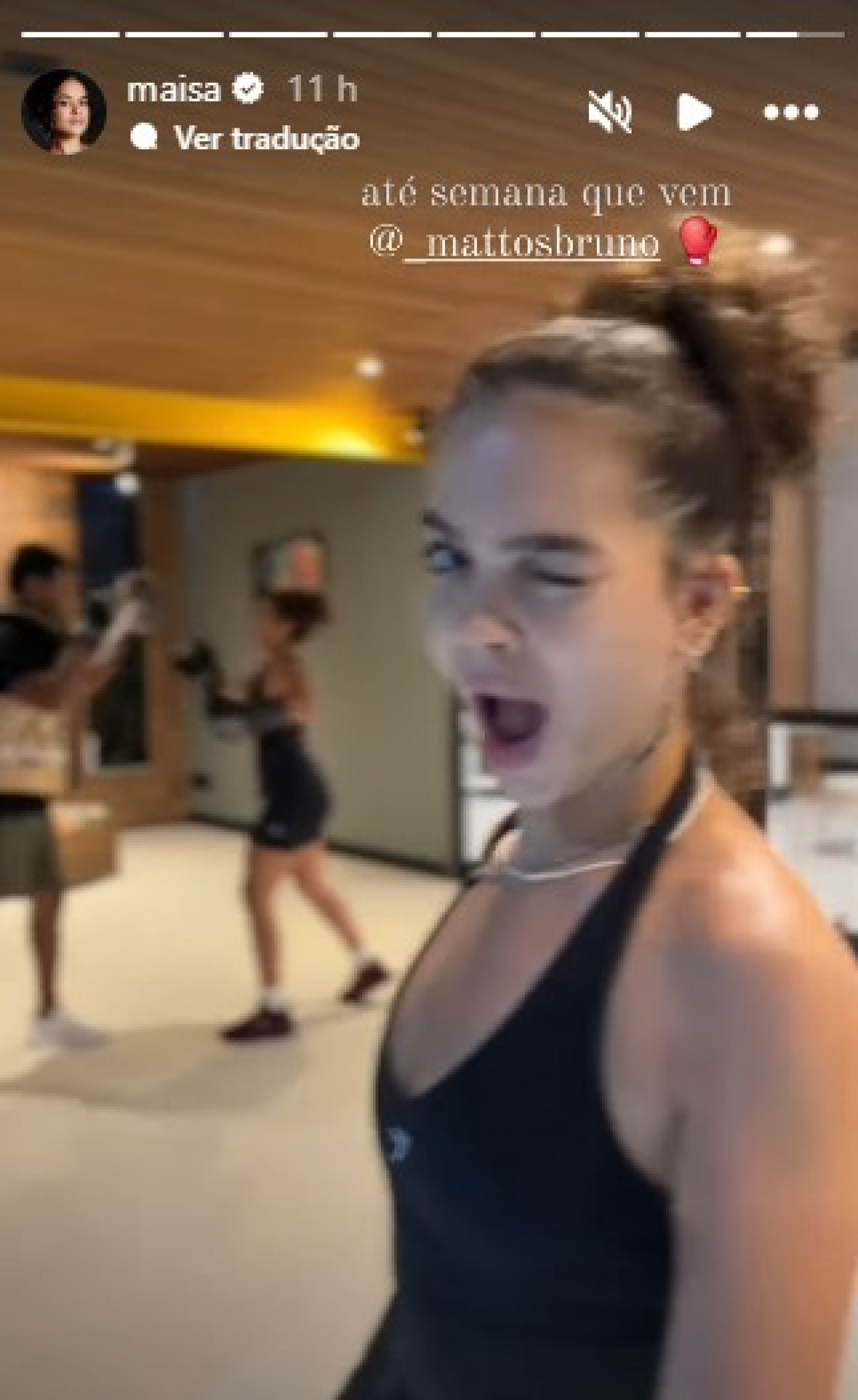 Maisa e Mel Maia treinam muay thai: 'Dividindo o sofrimento com a vizinha' - Reprodução de vídeo / Instagram