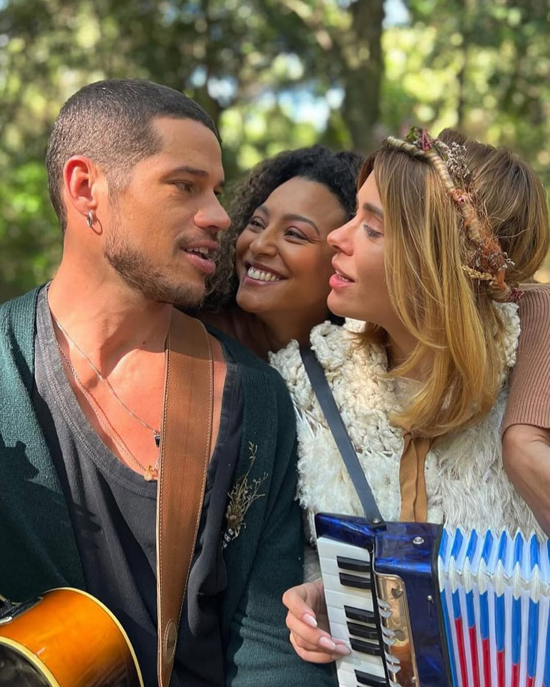 Carolina Dieckmann, José Loreto e Sheron Menezzes
- Reprodução/Instagram