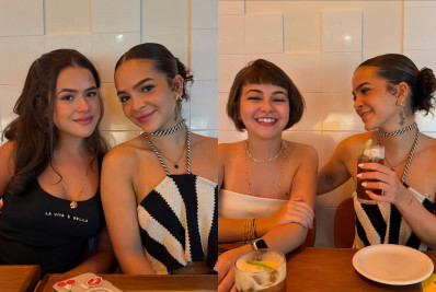 Maisa, Mel Maia e Klara Castanho curtem jantar no Rio 
