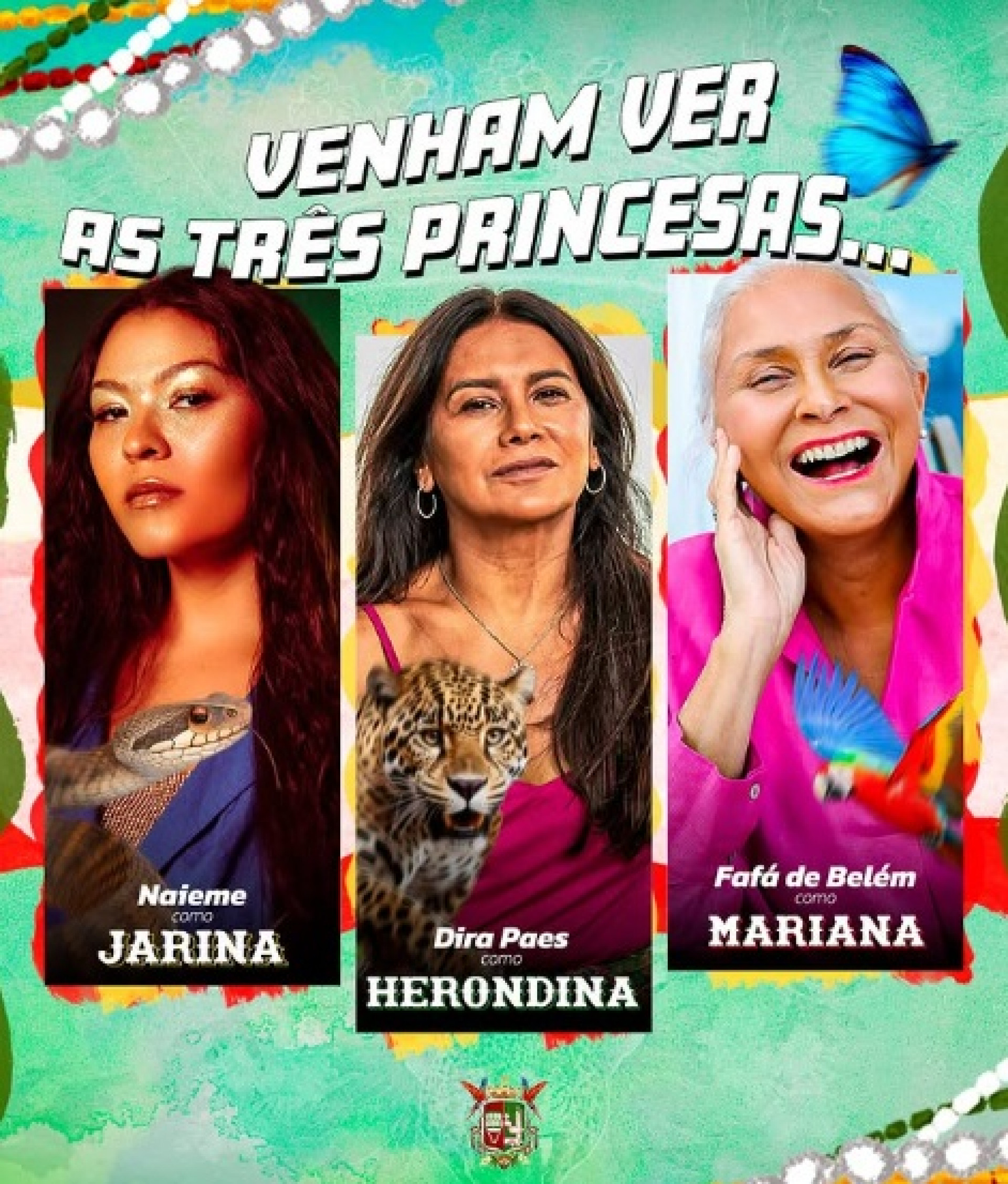 Naieme, Dira Paes e Fafá de Belém representarão princesas turcas - Reprodução/Instagram