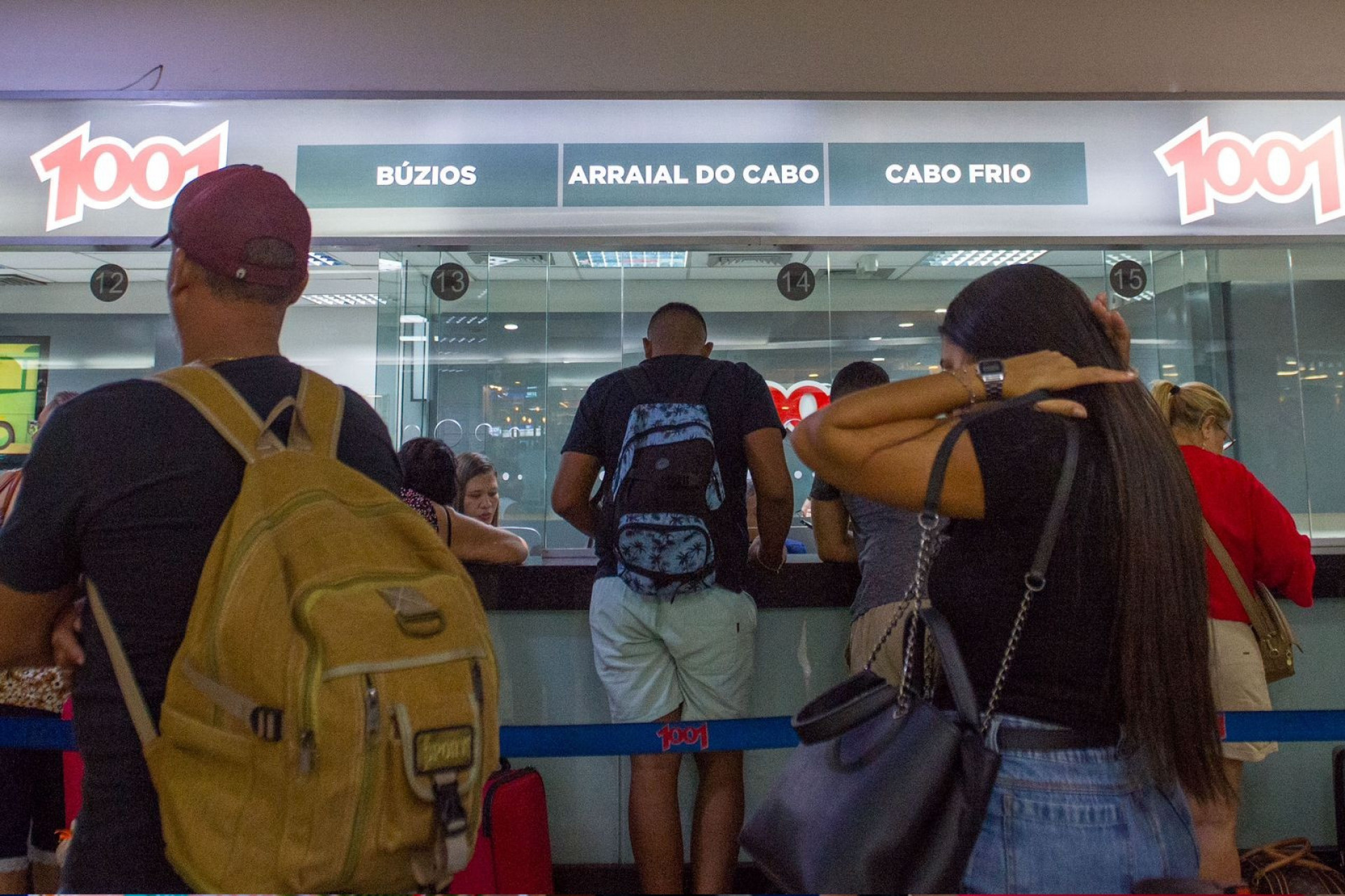 Movimento na Rodoviária do Rio nesta sexta, véspera do feriadão de São Sebastião - Armando Paiva/Agência O Dia