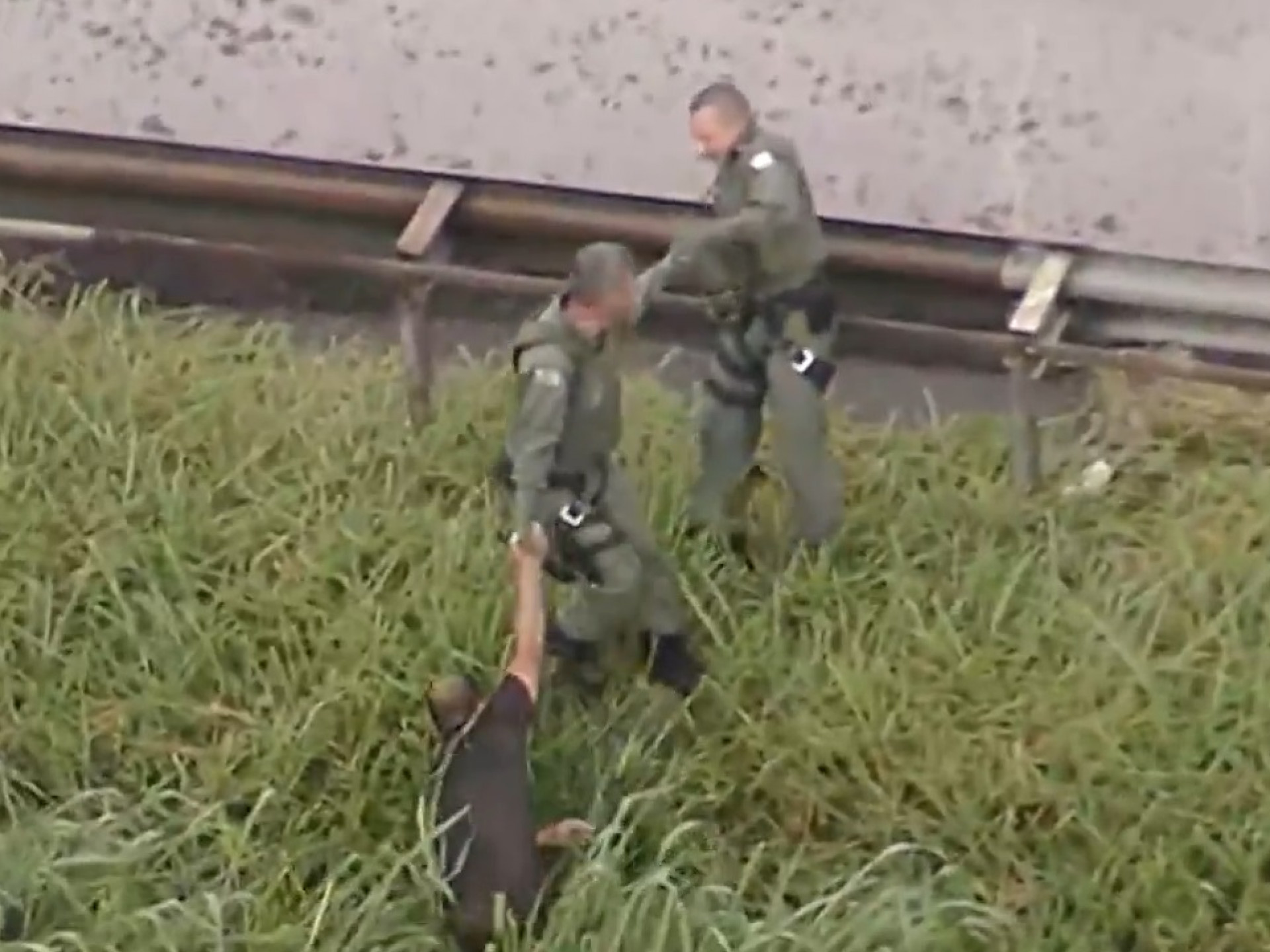 Piloto foi resgatado da &aacute;rea da mata - Reprodu&ccedil;&atilde;o/TV Globo