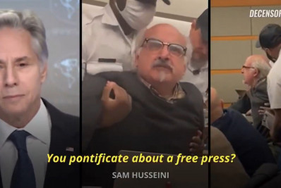 Vídeo: repórter é expulso de coletiva em despedida de Blinken e chama secretário de 'criminoso'