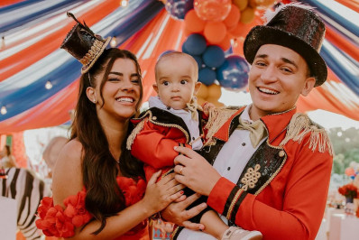 João Gomes celebra primeiro ano do filho com festa temática do circo 