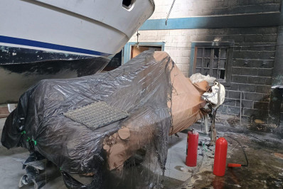 Incêndio em galpão da Marina Verolme, a maior da américa latina