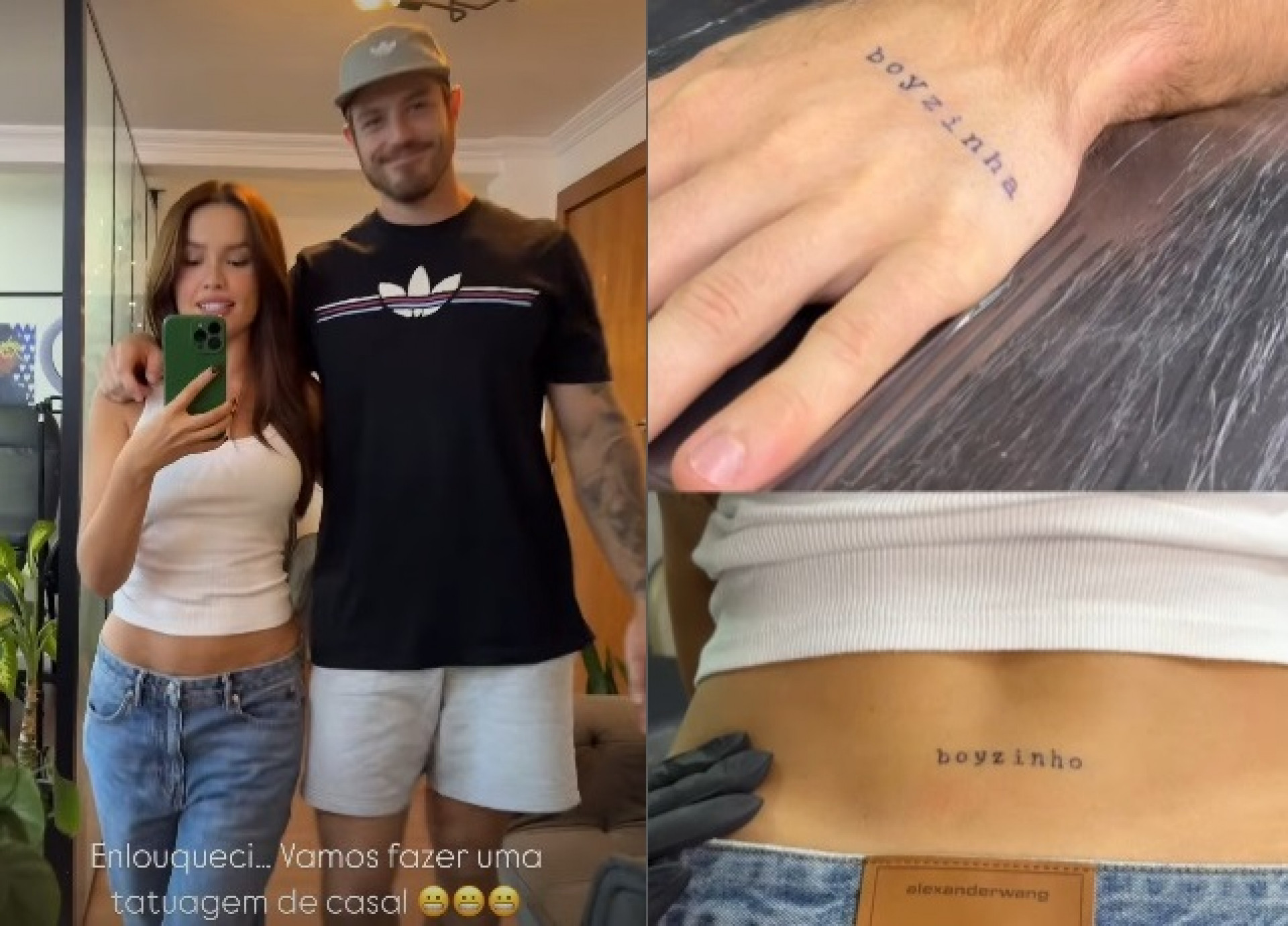 Juliette e Kaique Cerveny fizeram uma tatuagem de casal  - Reprodução/Instagram