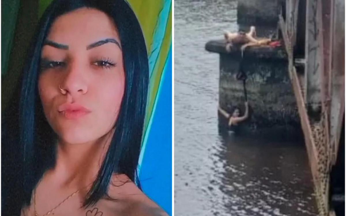 Camila era irmã da jovem que foi resgatada com um cadarço pelo namorado após cair de uma ponte