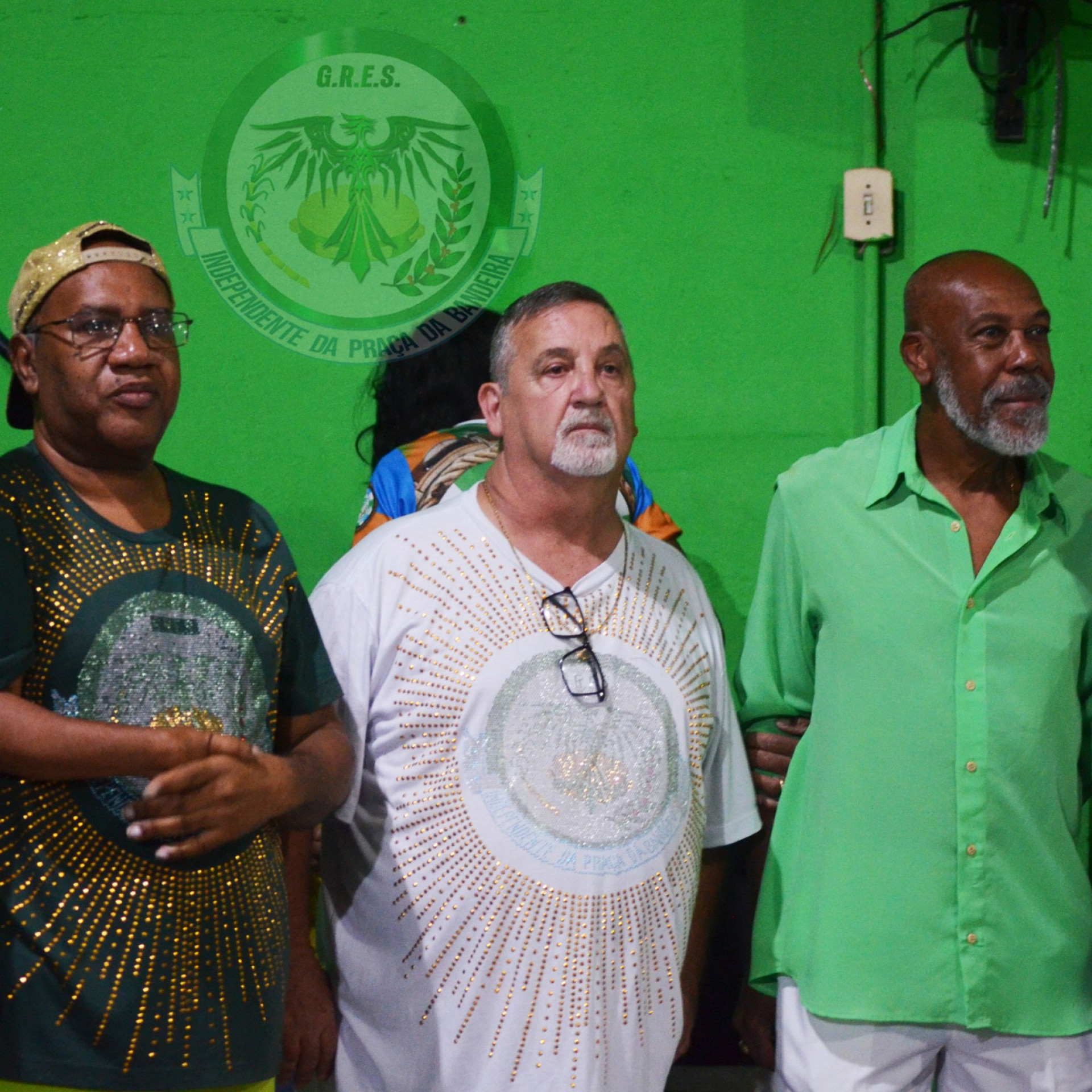 Carnavalesco Ricardo Paulino, presidente Fernando Jos&eacute; e diretor Geral de Carnaval Ant&ocirc;nio Sim&atilde;o - Divulga&ccedil;&atilde;o