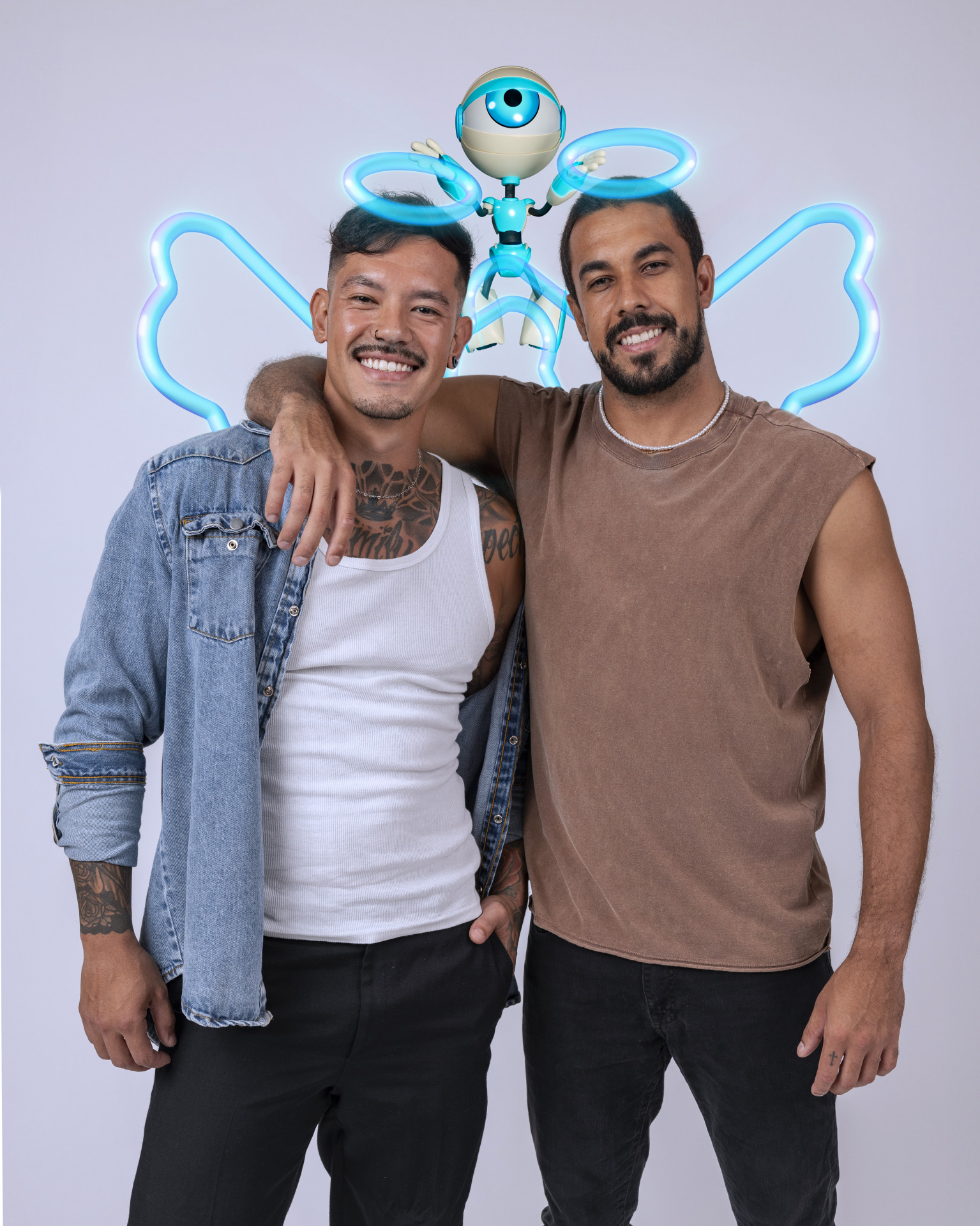 Gabriel e Maike são os anjos da semana no 'BBB 25' - Fabio Rocha/TVGlobo