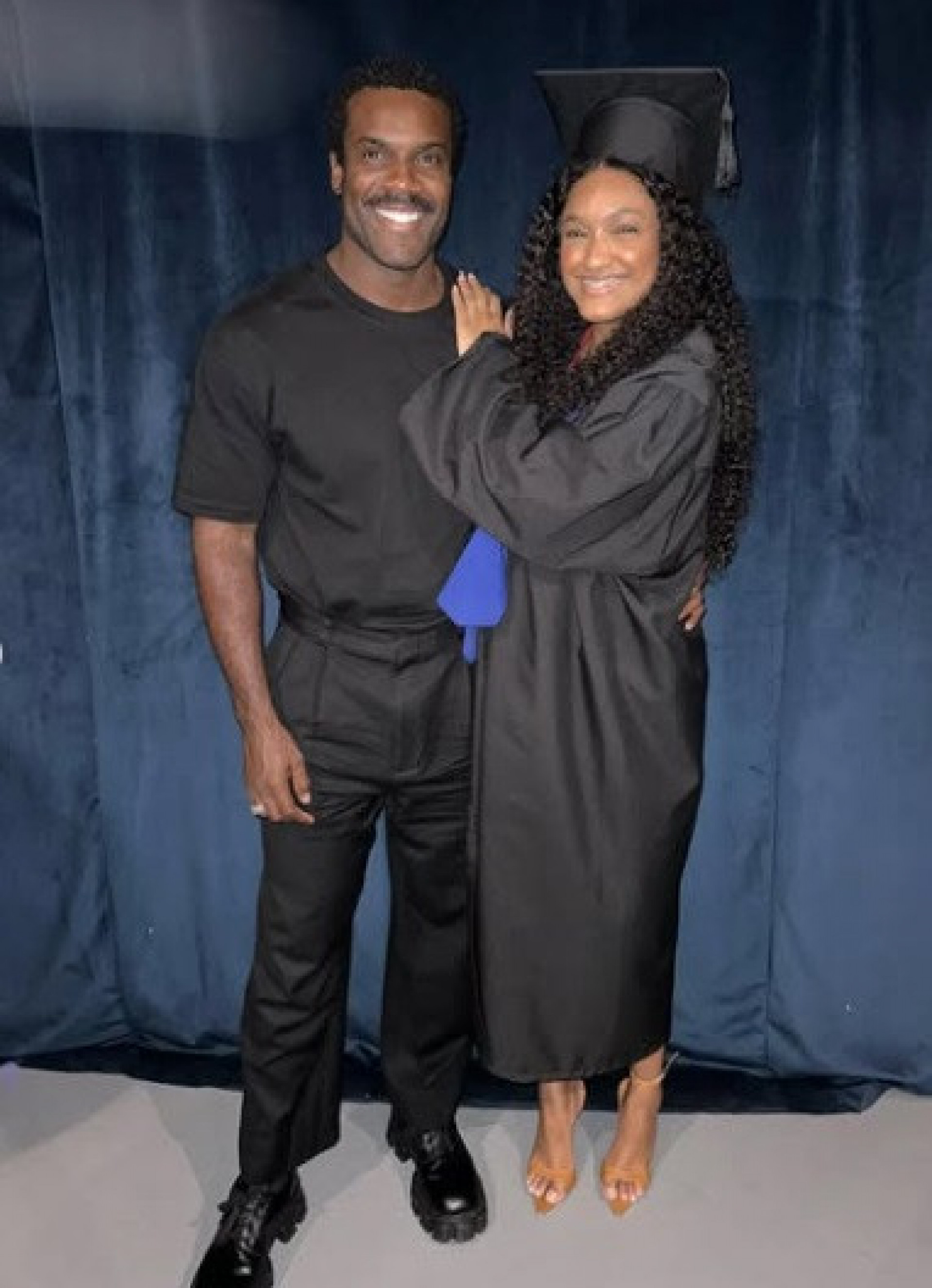 Rafael Zulu ao lado da filha, Luiza - Reprodução/Instagram 