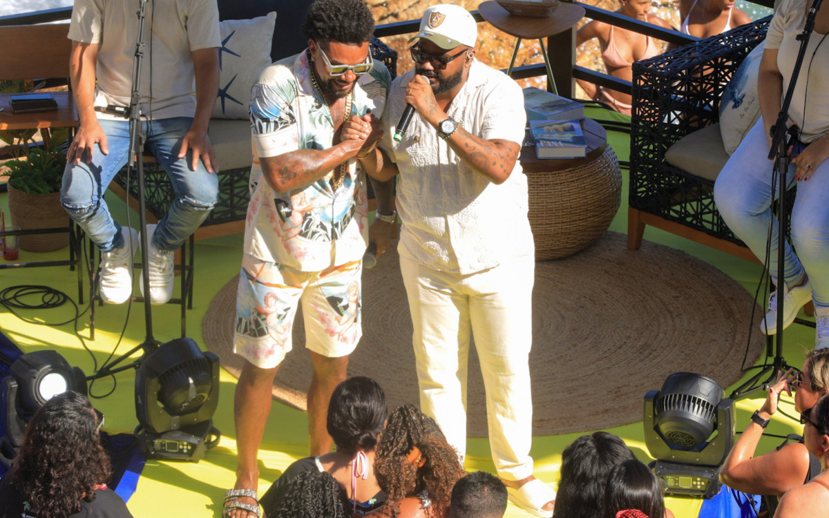 Naldo Benny recebeu Arlindinho em gravação no Rio 