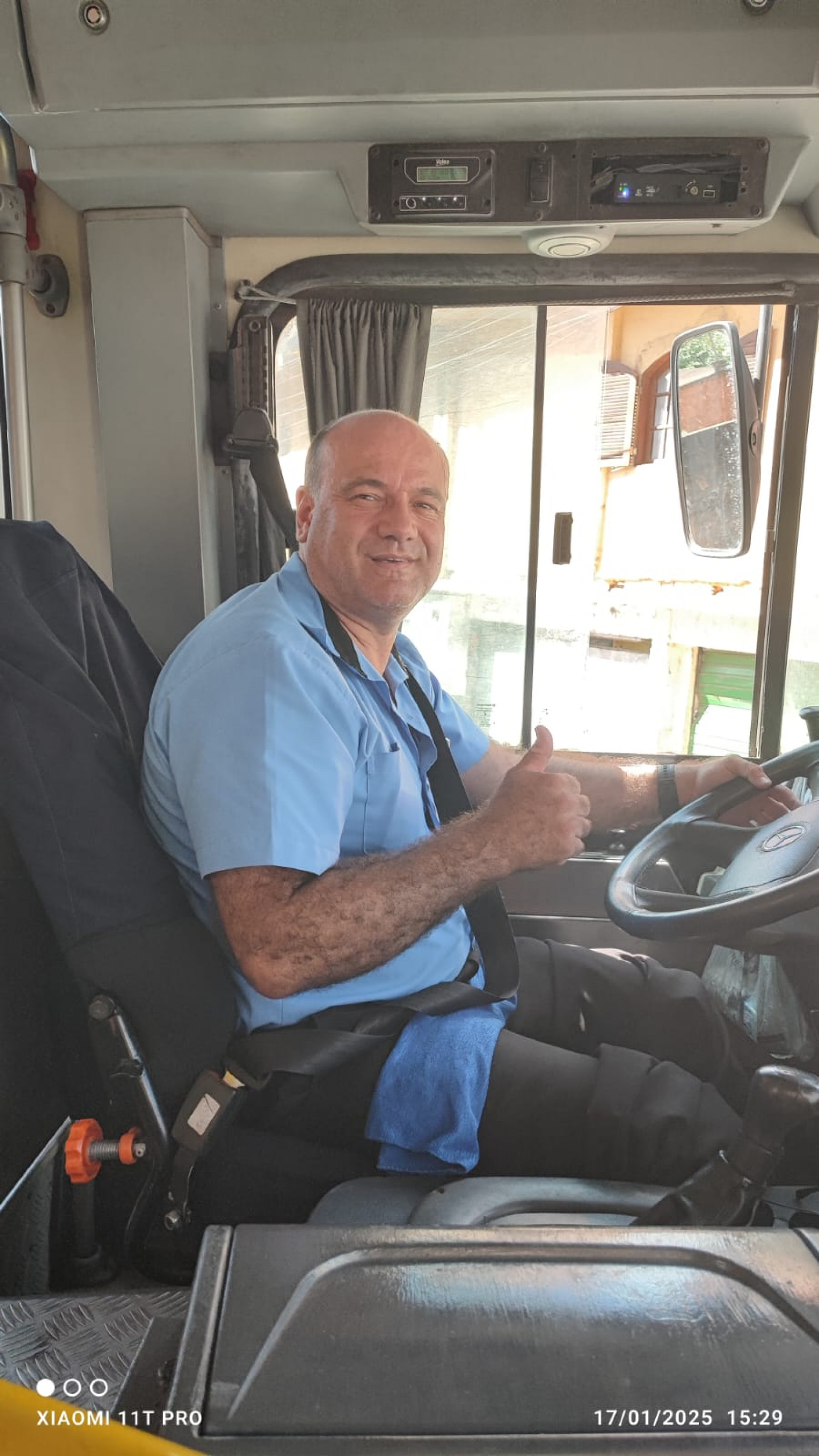 André Costa, motorista da Turp Transporte