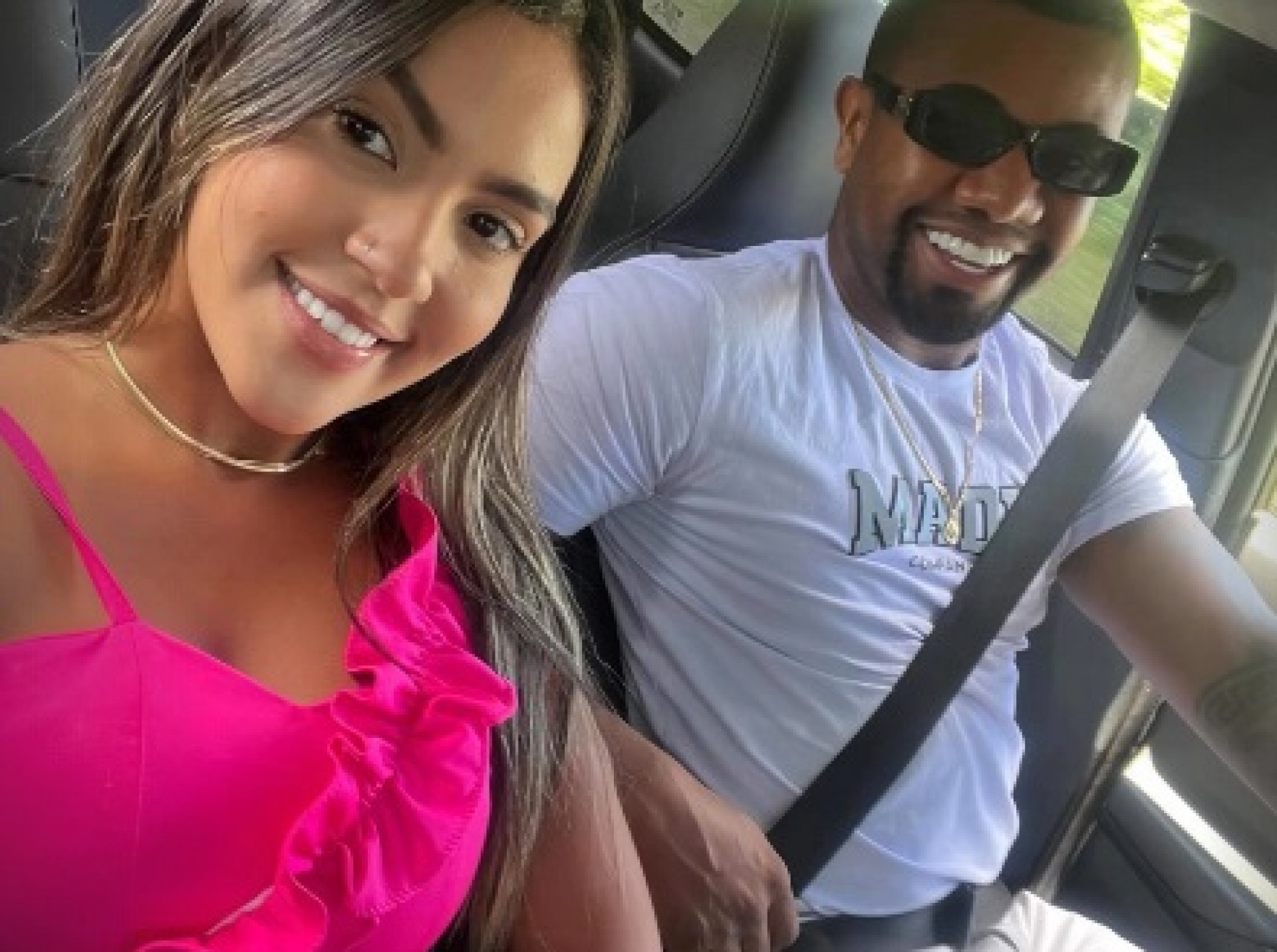 Davi Brito com a namorada Adriana Paula - Reprodução/Instagram