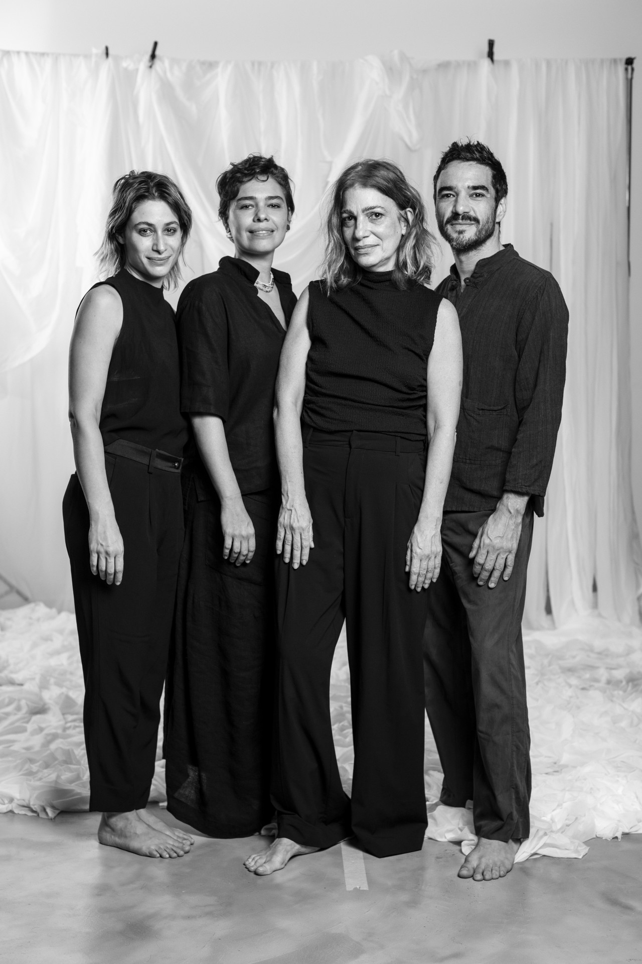 Luisa Arraes, Maria Duarte, Marina Vianna e Caio Blat s&atilde;o os idealizadores da montagem in&eacute;dita - Divulgação/Jorge Bispo