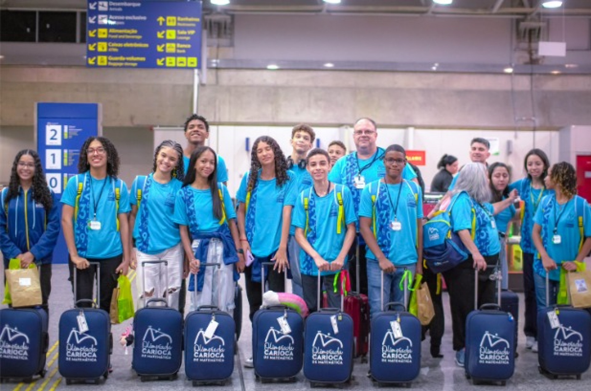 Estudantes embarcaram rumo aos Estados Unidos - Divulgação