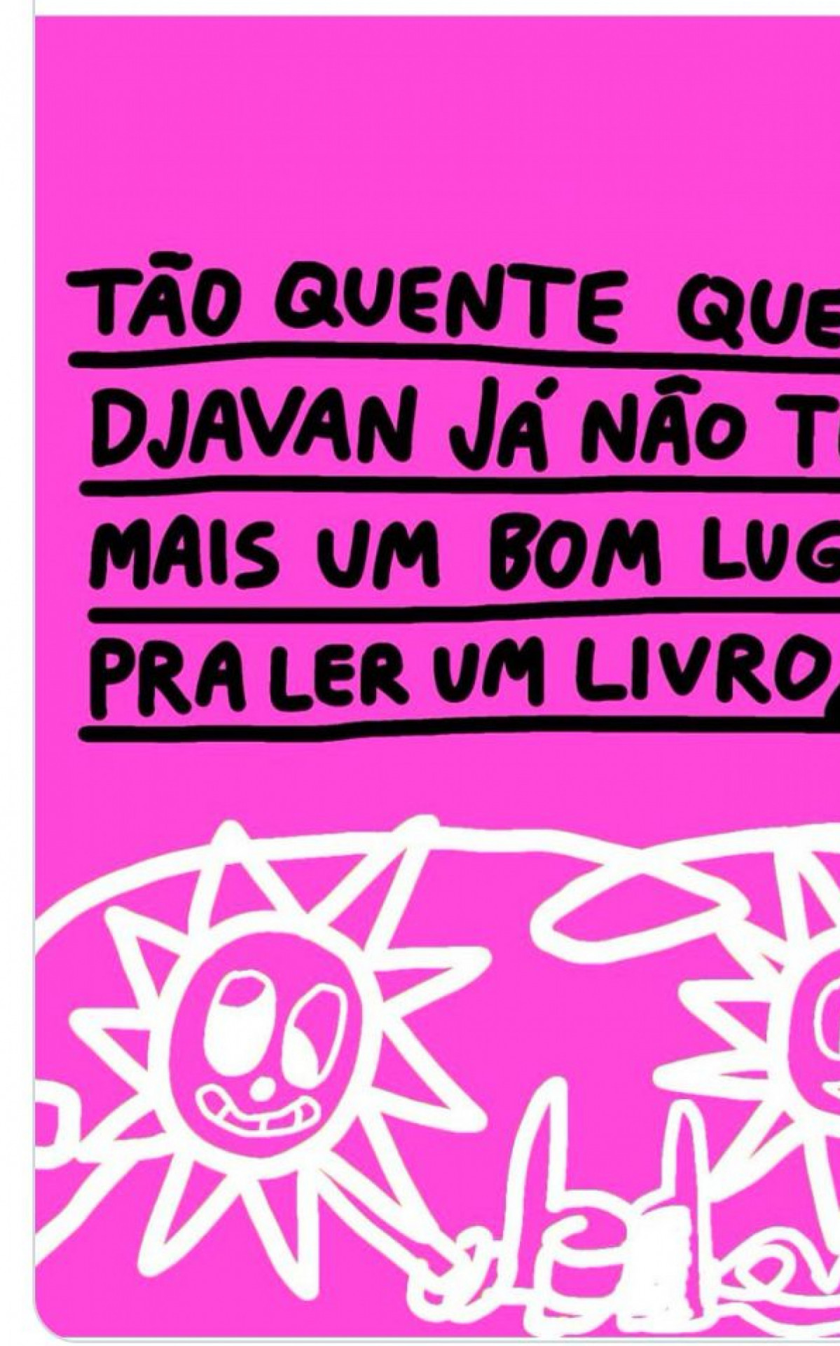 Internautas não perdoam as altas temperaturas que castigam a cidade do Rio de Janeiro