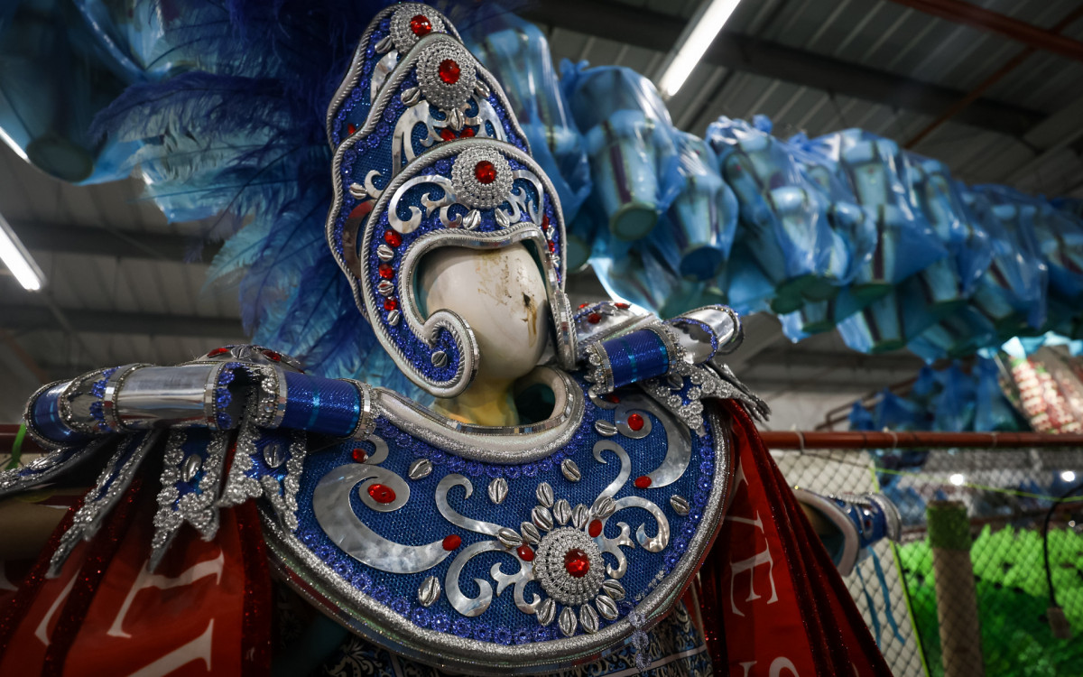 Salgueiro ter&aacute; apenas duas fantasias comerciais em 2025 - Renan Areias/Ag&ecirc;ncia O Dia