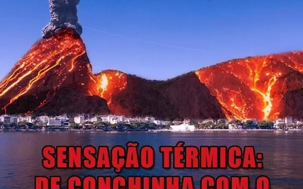Internautas não perdoam as altas temperaturas que castigam a cidade do Rio de Janeiro