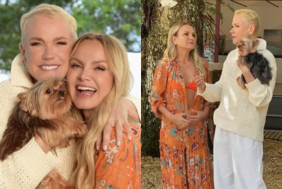 Xuxa participa do novo programa de Eliana e compartilha bastidores: 'Muito bom estar com você'