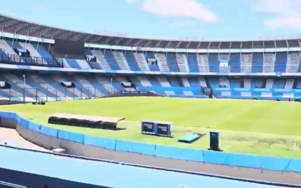 Racing aumenta as dimens&otilde;es de gramado no seu est&aacute;dio