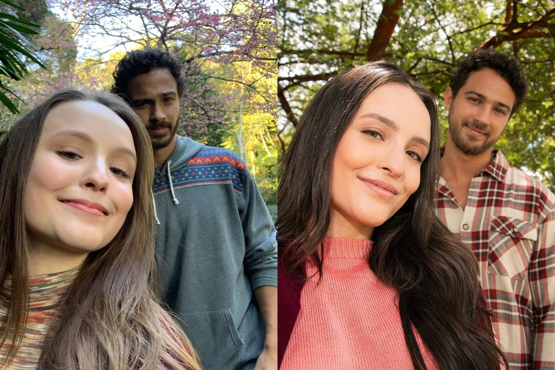 Larissa Manoela e André Luiz Frambach recriam fotos de primeiro filme juntos, 'Modo Avião', da Netflix  - Reprodução / Instagram 