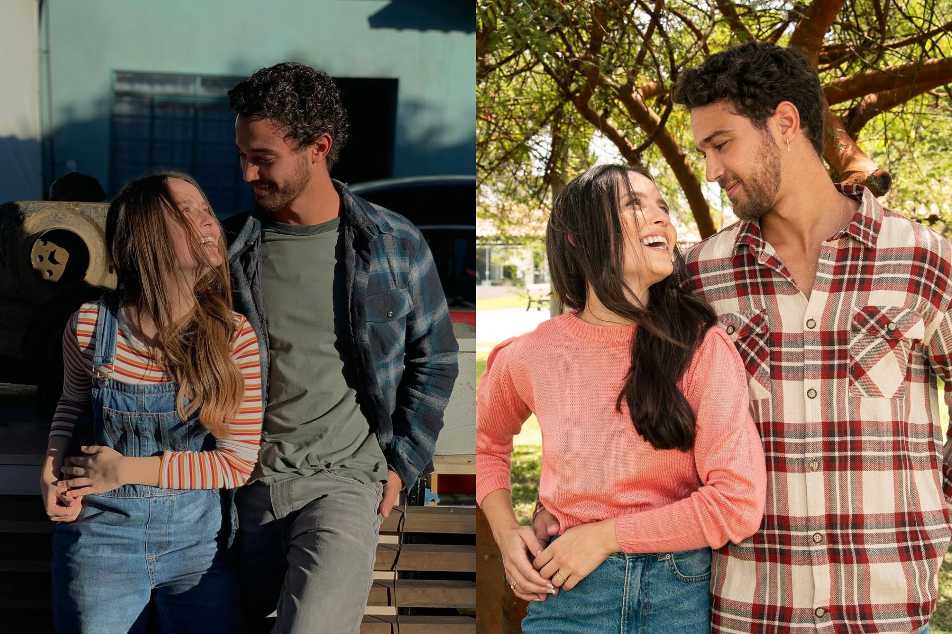 Larissa Manoela e André Luiz Frambach recriam fotos de primeiro filme juntos, 'Modo Avião', da Netflix  - Reprodução / Instagram 