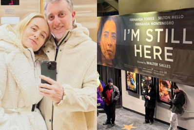 Em NY, Angélica e Luciano Huck vão ao cinema assistir 'Ainda Estou Aqui': 'Lotado'