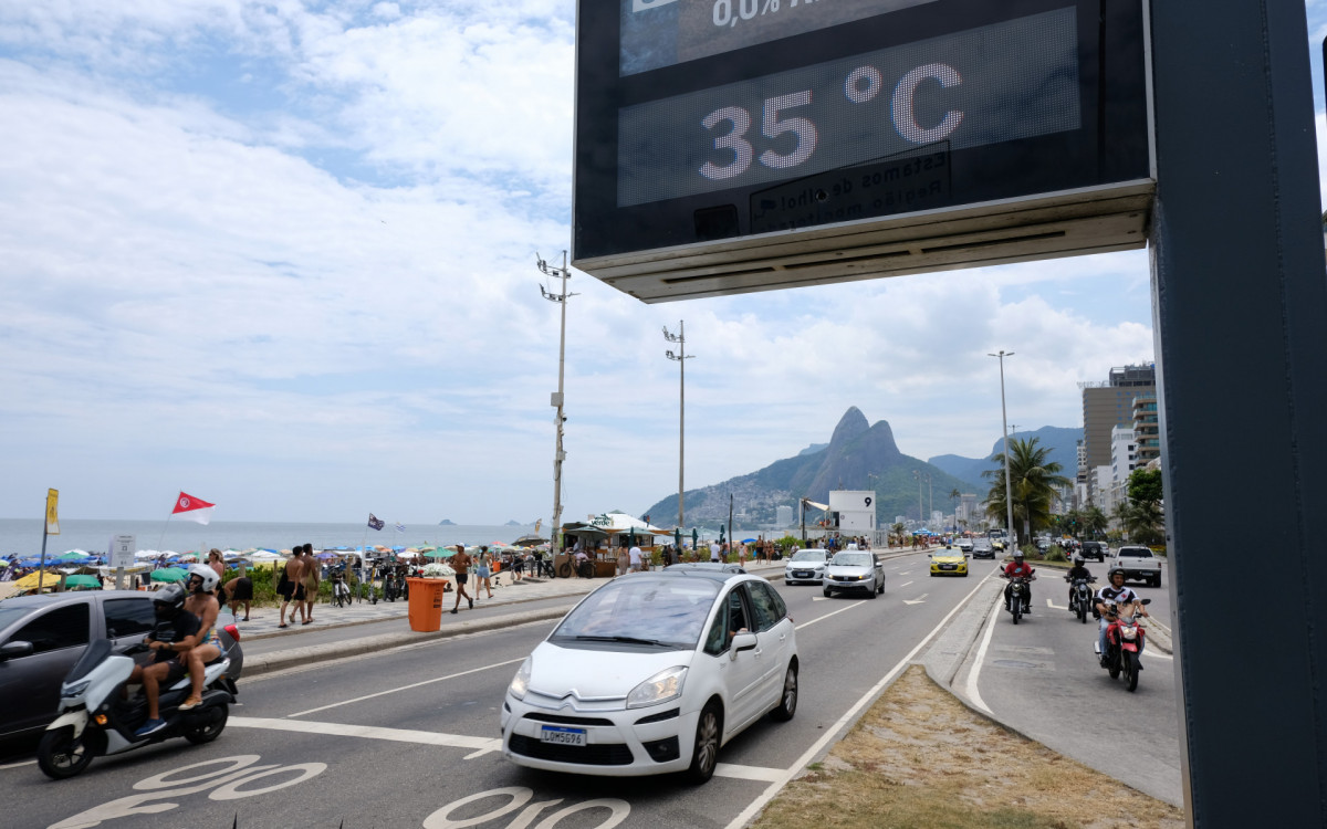 Clima tempo na praia de Ipanema.