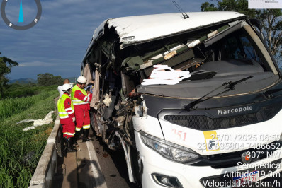 Morre terceira vítima de acidente envolvendo micro-ônibus e caminhão na Dutra