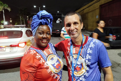 Inocentes de Belford Roxo entusiasmada para o Ensaio Técnico na Sapucaí