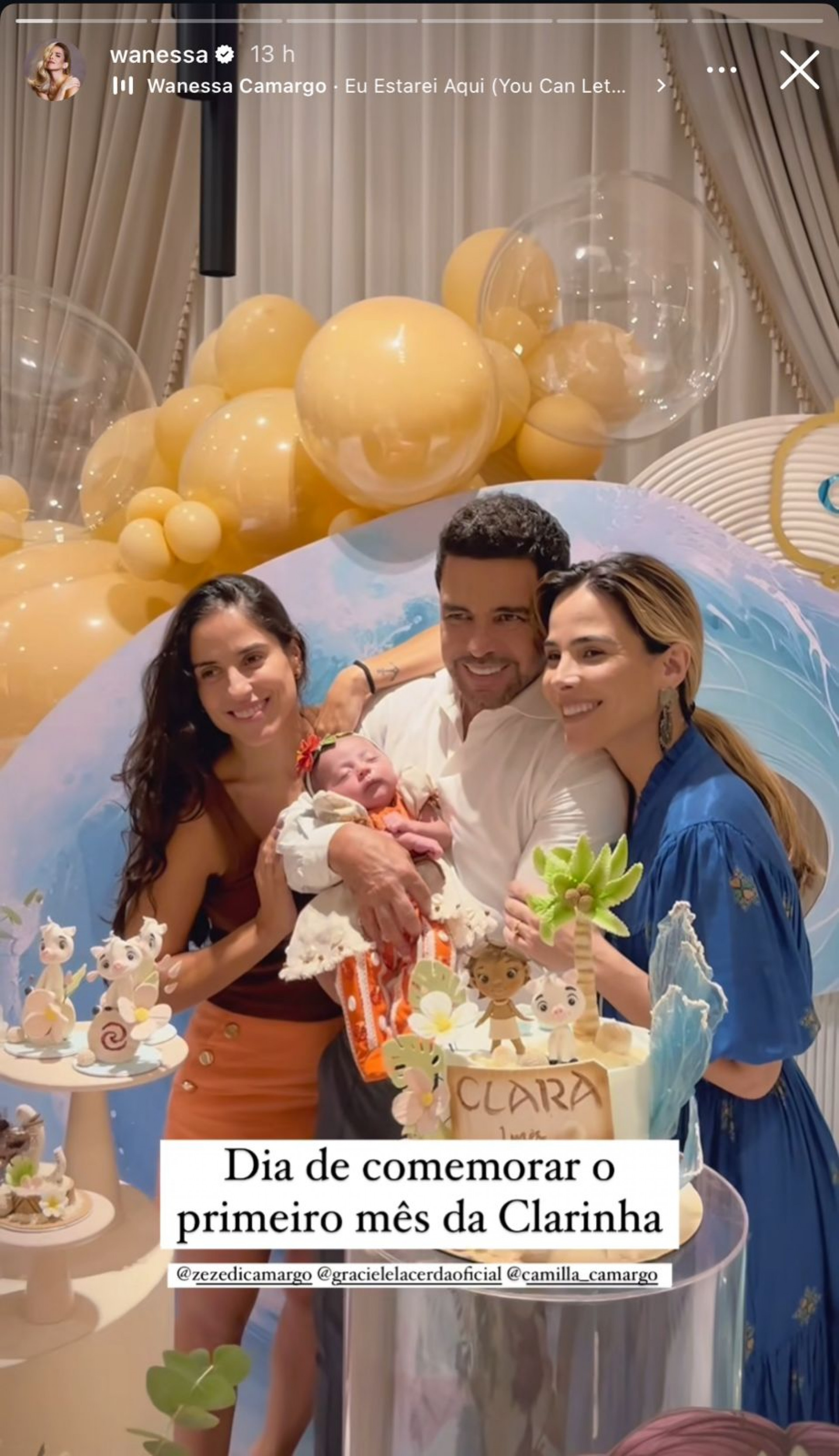 Zezé Di Camargo e Graciele Lacerda celebram o primeiro mês de vida da filha Clara - Reprodução Instagram