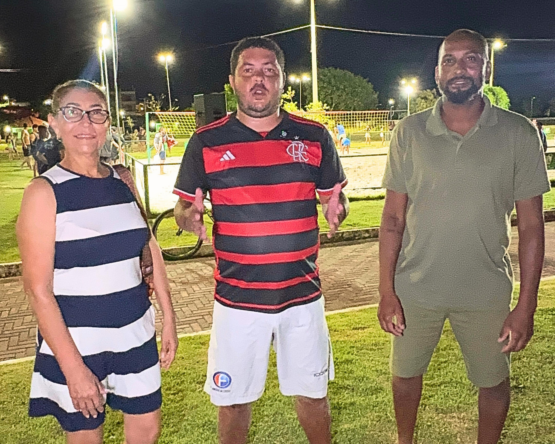 Vice-prefeita de SJ Ub&aacute;, L&iacute;lian Carneiro, e os secret&aacute;rios de Esportes, Cl&eacute;bio Junior e de Cultura, Dilei Ferreira - JP Maron