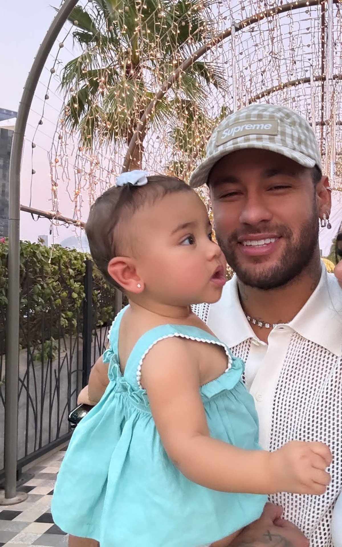 Bruna Biancardi, Neymar e a filha Mavie 
 - Reprodução / Instagram 